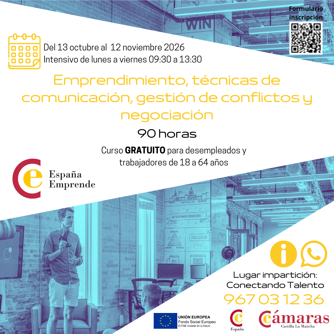 Emprendimiento, técnicas de comunicación, gestión de conflictos y negociación