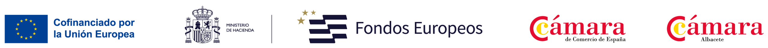 Línea de logos FEDER - CAMARA AB
